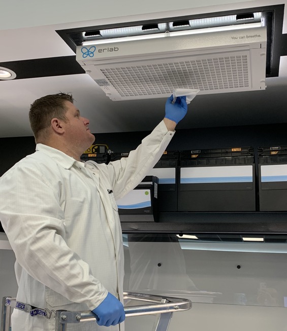 Maintenance purificateur d'air connecté